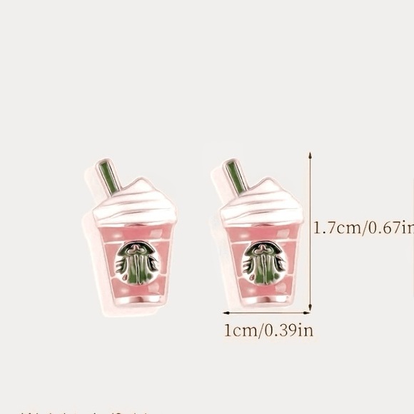 BOGO! Coffee Lover Earring studs - NEW Boutique - Picture 2 of 5